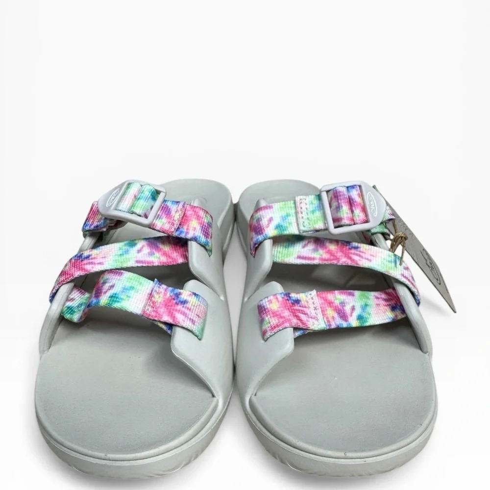 NWT Chaco Kids Chillos Slides Tie Dye Adjustable Sport Sandals Size US 6 - Picture 3 of 10